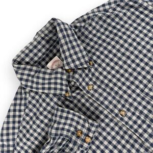 Brooks Brothers Madison Shirt Mens S Blue Gingham Check Long Sleeve Button Down